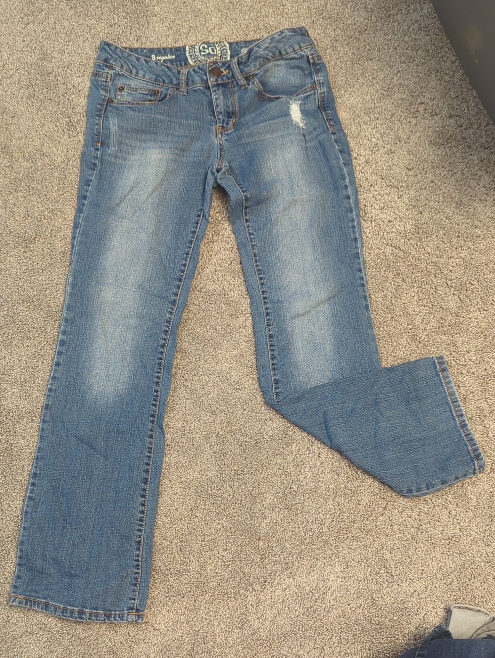 SO Light Blue Women's Straight Jeans